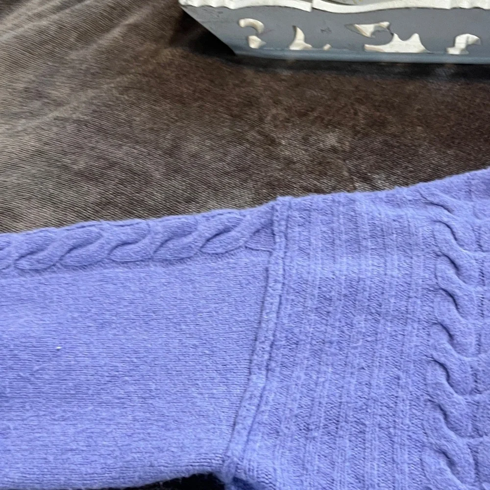 Wild Fable Cozy Cropped Purple Turtleneck Cable Knit Sweater - Size XS